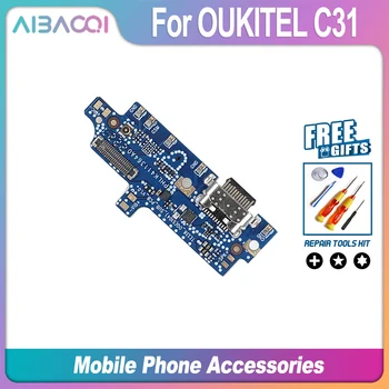 AiBaoQi Фирменная Новинка Для Oukitel C31 C31 Pro USB Плата Док-Станция Порт Зарядки Модуль Платы USB Штекер С Микрофонным Модулем Аксессуары
